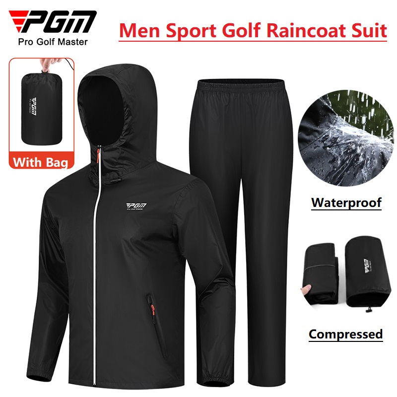 Fishing Rain Suit - Pgm Erkekler Golf Yağmurluk Yağmur Pantolon